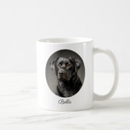 Personalized Black Labrador by My Side Kaffeetasse