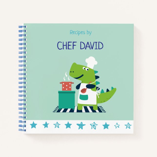 Personalized Blank Cookbook for Kids Notizbuch (Vorderseite)