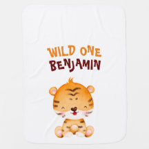 personalized blanket for children with wild one it