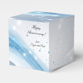 Personalized Blue Anniversary Gift Box Geschenkschachtel