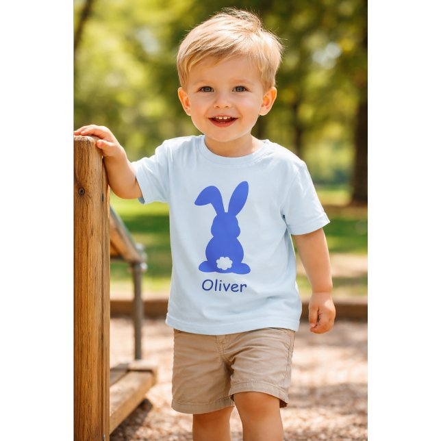 Personalized Blue Bunny - Custom Name Cute Rabbit  (Von Creator hochgeladen)
