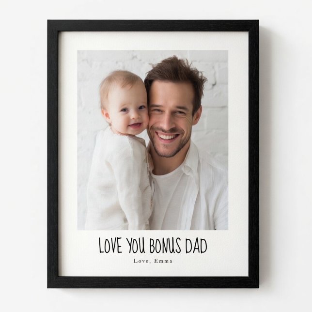 Personalized Bonus Dad Photo | Custom Step Dad Poster (Von Creator hochgeladen)
