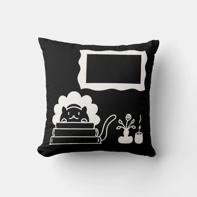 Personalized Book Titles and Picture Frame Kissen (Vorderseite)