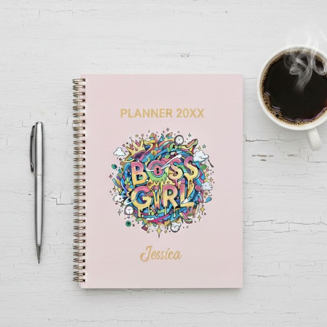 Personalized  Boss Girl Planner - Colorful  Planer (Von Creator hochgeladen)