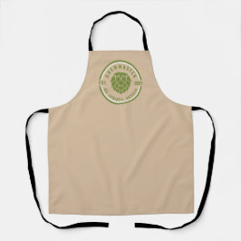 Personalized Brewmaster, Hops, Khaki, Green, Beer Schürze