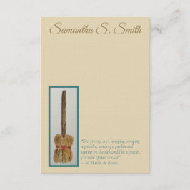 Personalized Broom - St. Martin de Porres Notecard Einladung