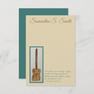 Personalized Broom - St. Martin de Porres Notecard Einladung