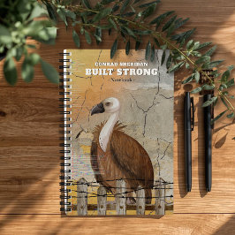 Personalized Built Strong Notebook for Men Notizbuch