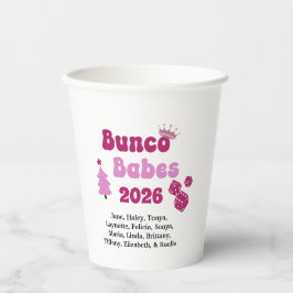 Personalized Bunco Babe  Pappbecher