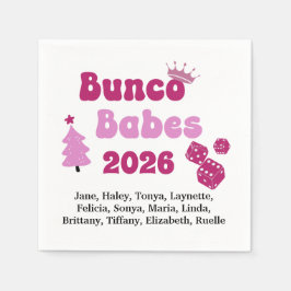 Personalized Bunco Babe  Serviette