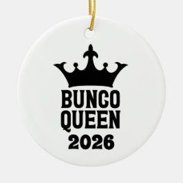 Personalized Bunco Queen Ornament