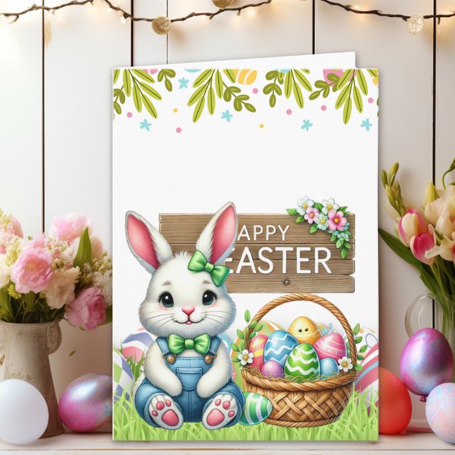 Personalized Bunny-Themed Easter Card  Karte (Von Creator hochgeladen)