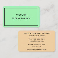 Personalized Business Card Your Company Logo Info