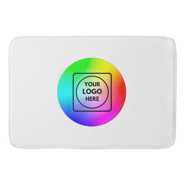 Personalized Business Company Logo Branding Bath  Badematte (Vorderseite)