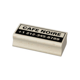 Personalized Business Maple Wood Stamp Gummistempel