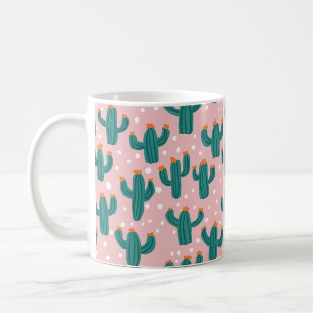 Personalized Cacti Coffee Mug Kaffeetasse (Links)