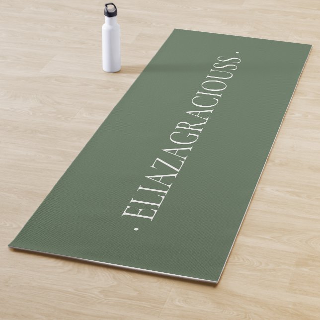 Personalized Calm Meditation Yoga Mat with Name Yogamatte (Beispiel)