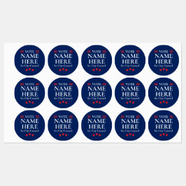 Personalized Campaign Election Etiketten