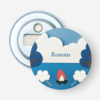 Personalized Campfire Smores Camping Outdoor Flaschenöffner