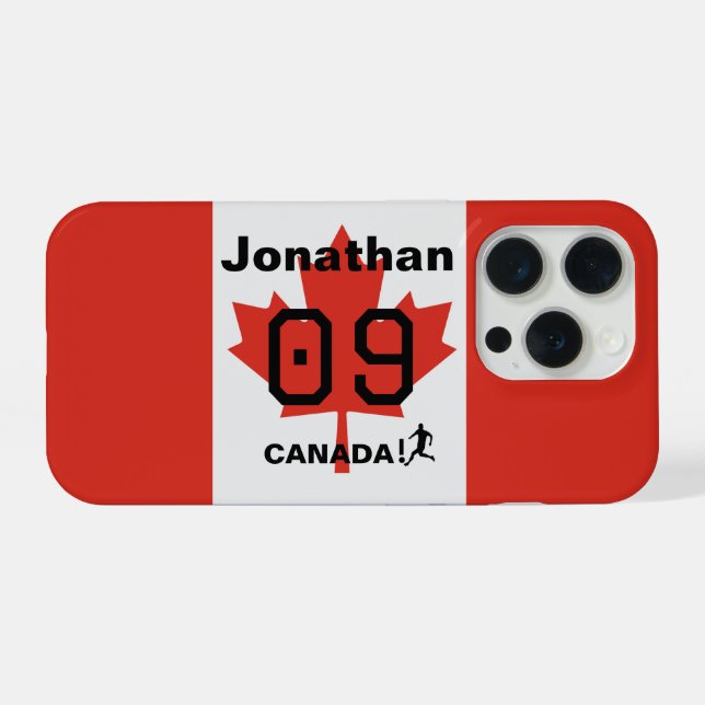 Personalized Canada Athletic Team Gift iPhone Hülle (Rückseite (Horizontal))