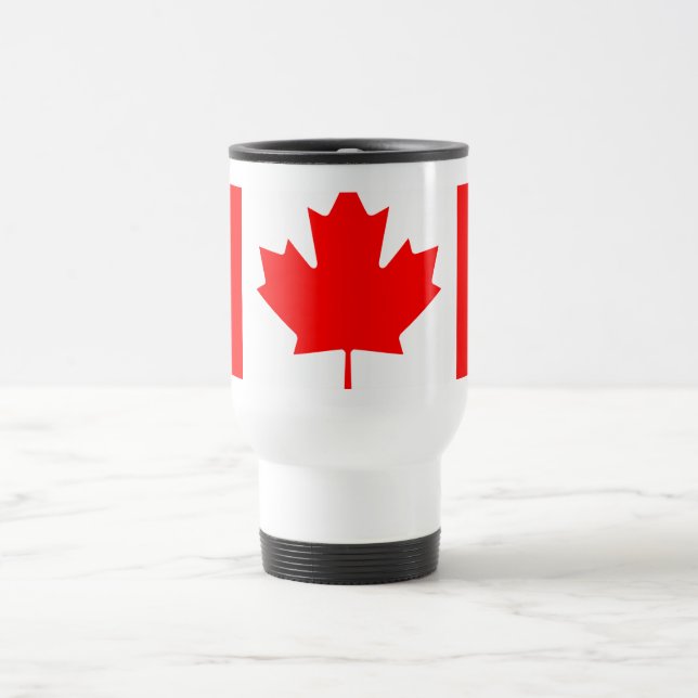 Personalized Canada Flag | Custom Name Canada Day Reisebecher (Mittel)