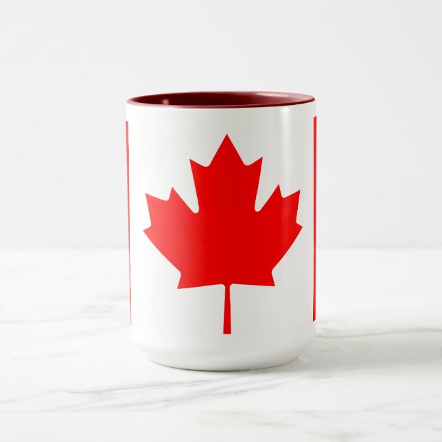 Personalized Canada Flag | Custom Name Canada Day Tasse (Zentrum)
