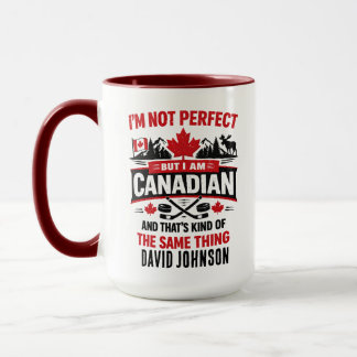 Personalized Canada Flag Day | Custom Canadian Tasse