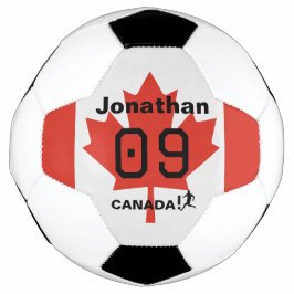 Personalized Canada Maple Leaf Soccer Gift Fußball