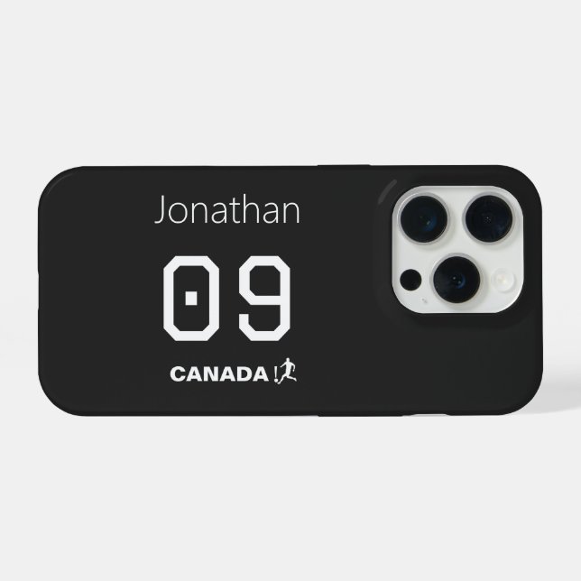 Personalized Canada Soccer Athlete Gift iPhone Hülle (Rückseite (Horizontal))