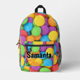 Personalized Candy Backpack | Rainbow Sweets Kids Bedruckter Rucksack