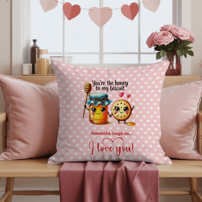 Personalized Cartoon Food Valentine Love Pillow Kissen (Personalized Cartoon Food Valentine Love Pillow)