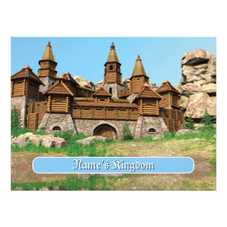 Personalized Castle for Kids Fotodruck