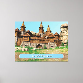 Personalized Castle for Kids Leinwanddruck