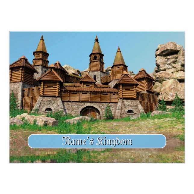 Personalized Castle for Kids Poster (Vorderseite)