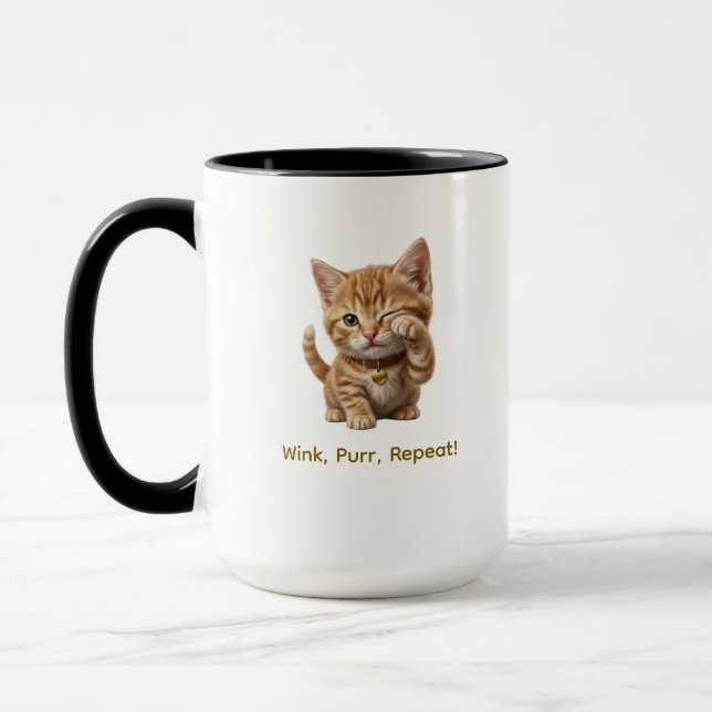 Personalized Cat Lover Mug | Custom Cat Coffee Mug Tasse (Links)