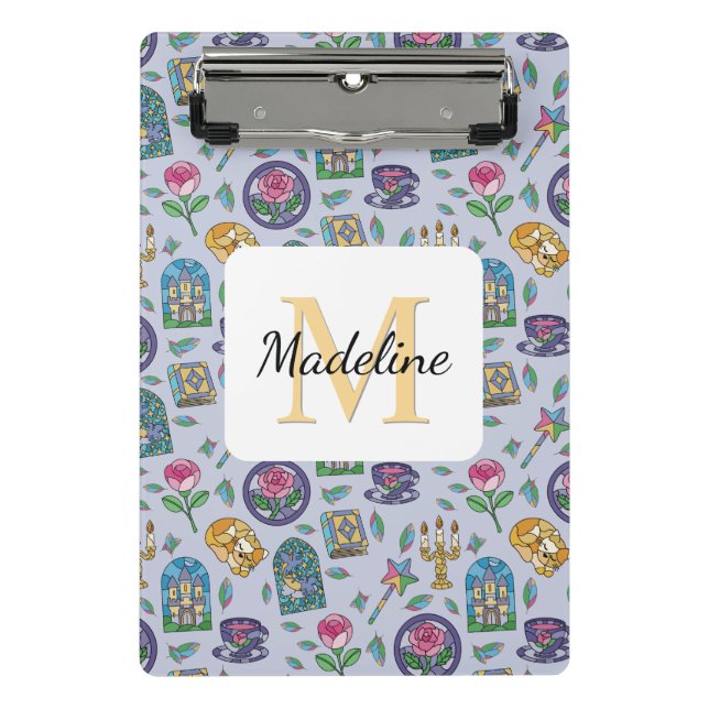 Personalized Cats Beauty and the Beast Book Girl Mini Klemmbrett (Vorderseite)