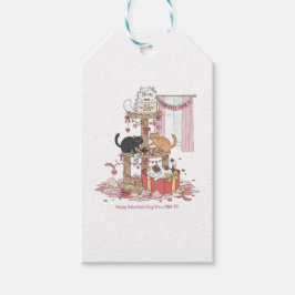 Personalized Cat's Meow Valentine's Day Gift Tags Geschenkanhänger