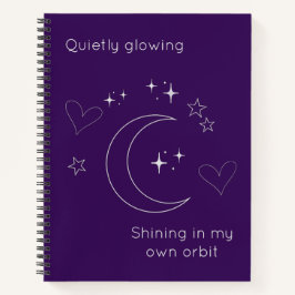 Personalized Celestial Design Spiral Notebook Notizbuch