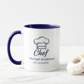 Personalized Chef Mug – Custom Name Kitchen Gift Tasse