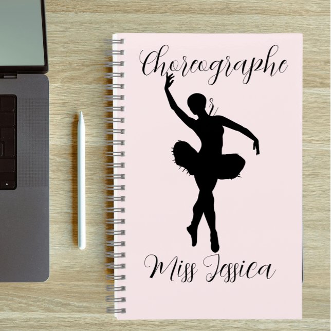 Personalized choreographer Teacher appreciation  Notizbuch (Von Creator hochgeladen)