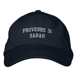 Personalized Christain Scripture Embroidered Hat Bestickte Baseballkappe