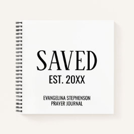Personalized Christian Saved Established Prayer Notizbuch