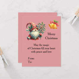 Personalized Christmas Card with Santa Claus