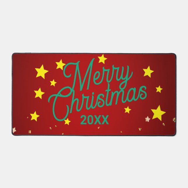 Personalized Christmas Desk Mat Schreibtischunterlage (Vorderseite)