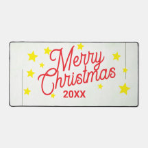 Personalized Christmas Desk Mat