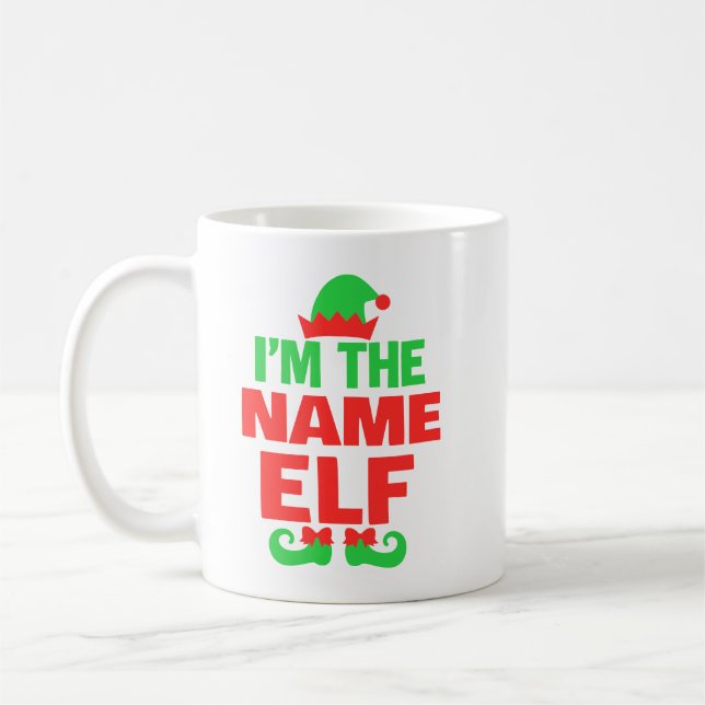Personalized Christmas Elf Kaffeetasse (Links)