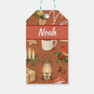 Personalized Christmas Gift Tag with Cozy Gift Tag Geschenkanhänger