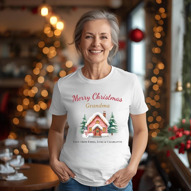 Personalized Christmas Grandma Shirt Gift (Von Creator hochgeladen)