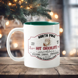 Personalized Christmas Hot Cocoa Zweifarbige Tasse