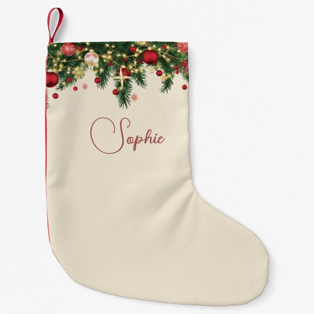 Personalized Christmas Kleiner Weihnachtsstrumpf (Vorderseite)